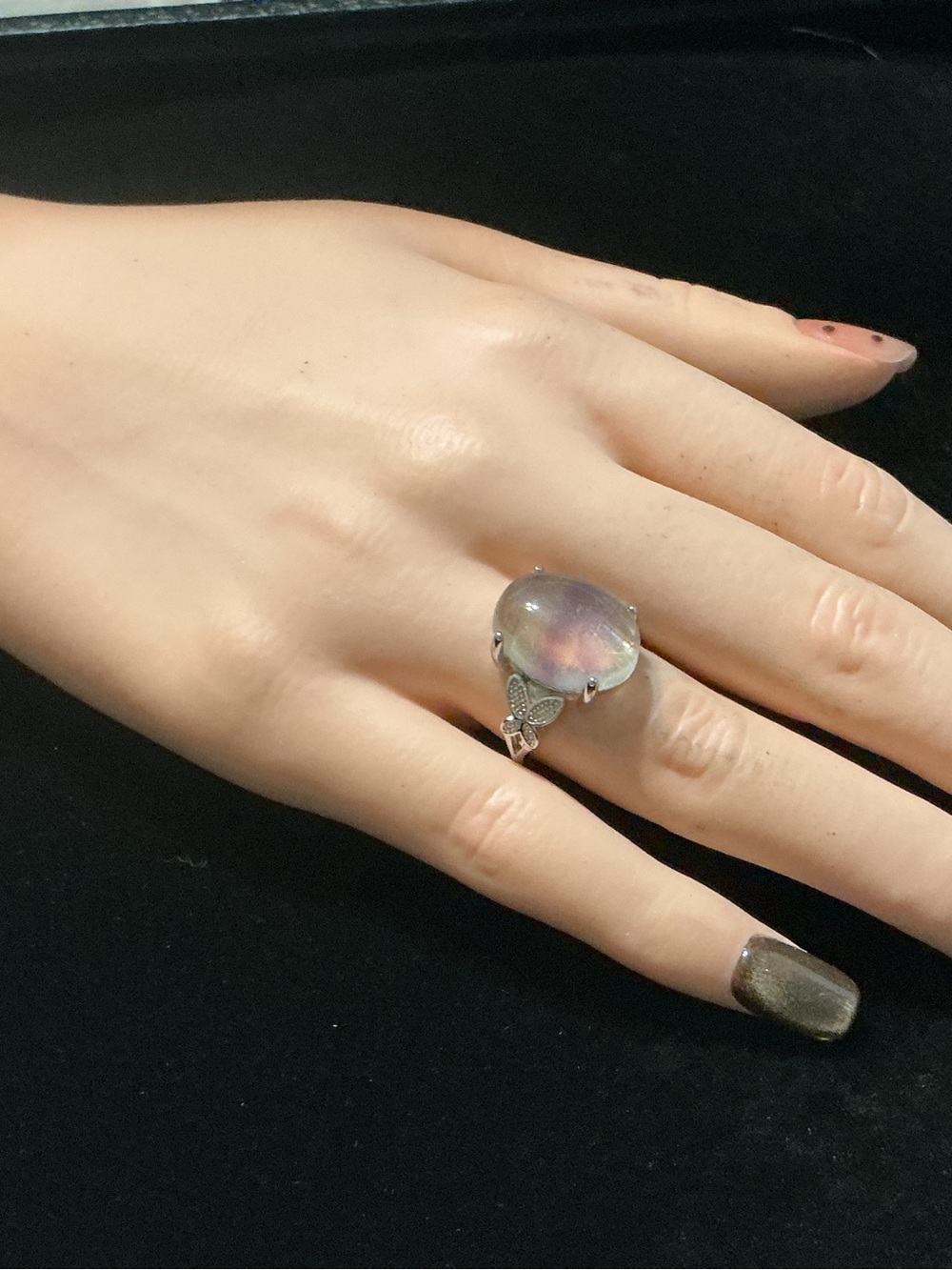 Adjust. Fluorite ring